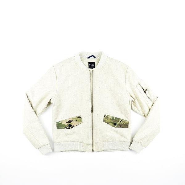 Wool Bomber (Natural)